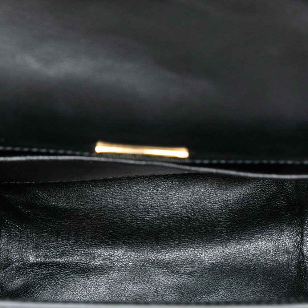 Prada B Prada Black Calf Leather City Pionniere Saddle Bag Italy