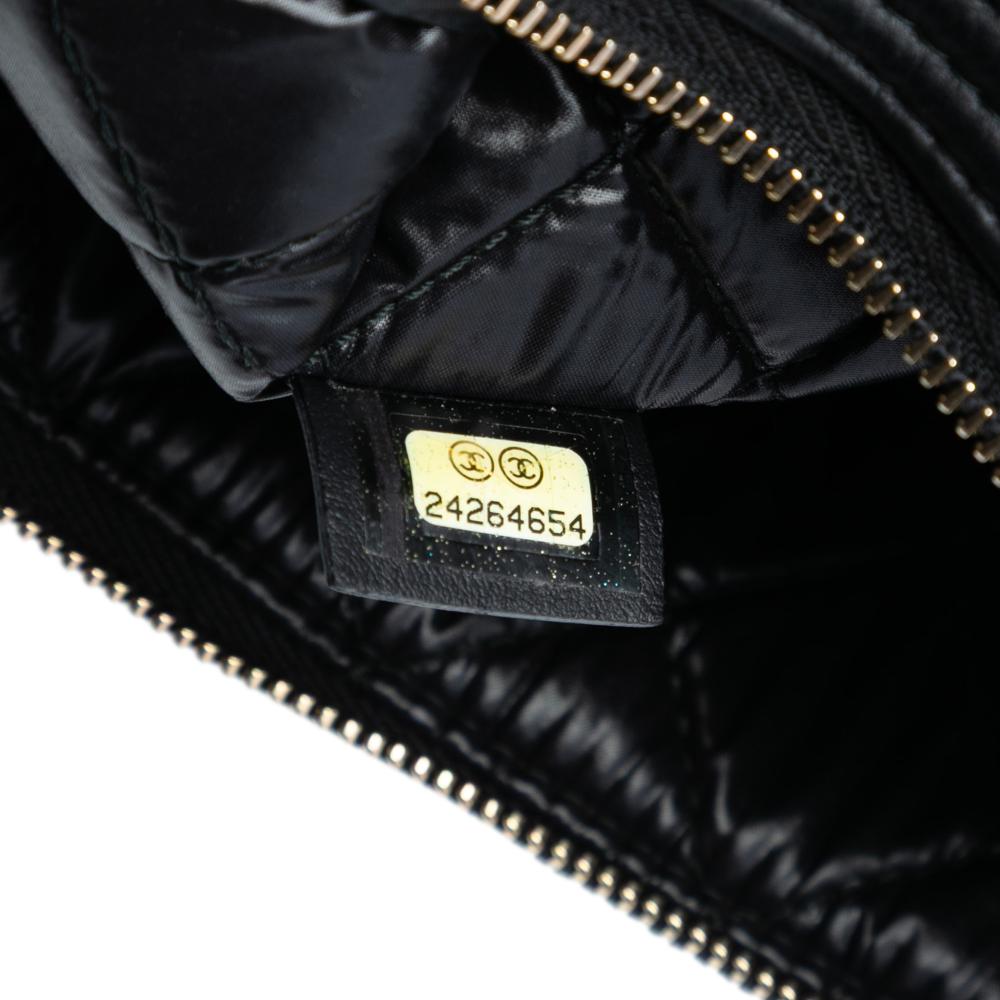 Chanel B Chanel Black Caviar Leather Leather Medium Quilted Caviar Boy O Case Clutch Italy