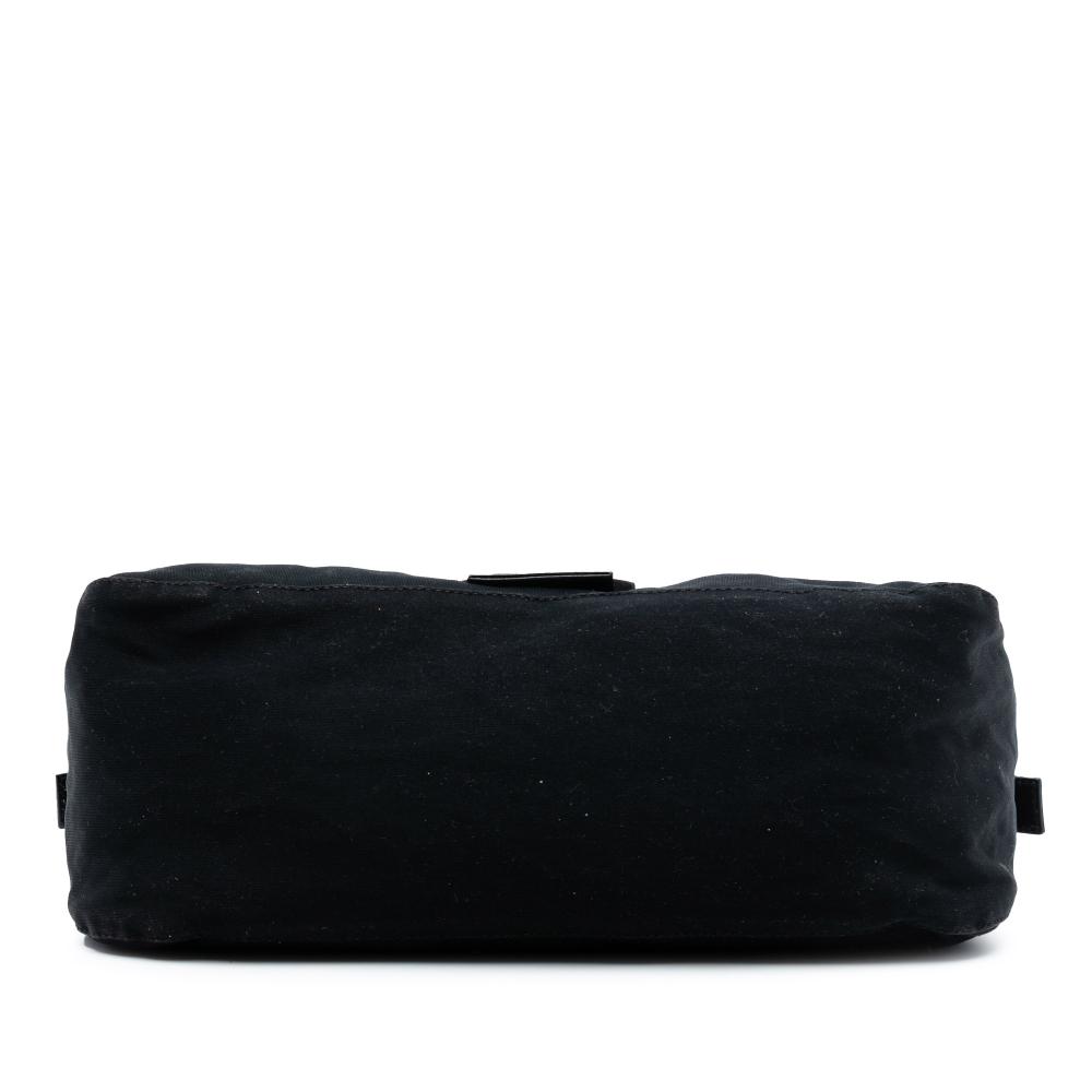 Fendi B Fendi Black Canvas Fabric Mamma Forever Italy