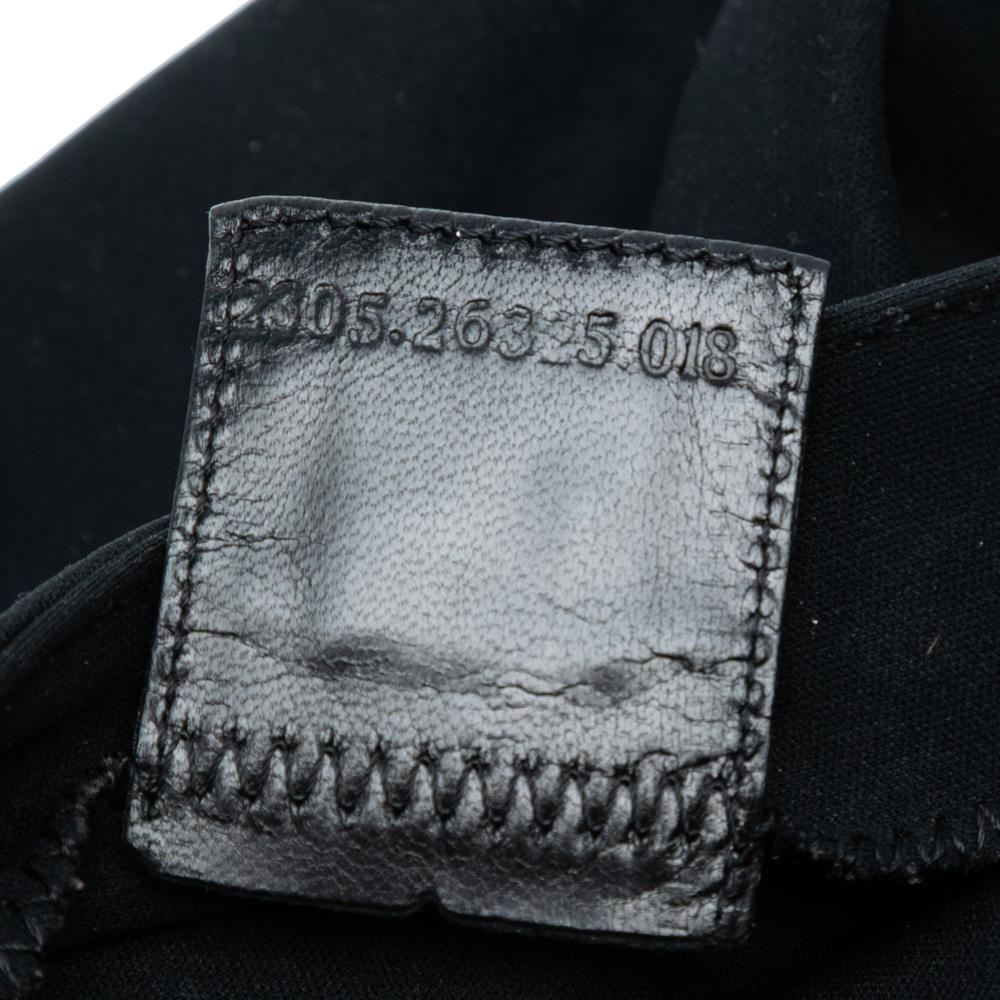 Fendi B Fendi Black Canvas Fabric Mamma Forever Italy