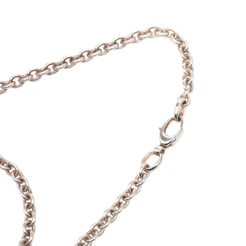 Gucci AB Gucci Silver SV925 / Sterling Silver Metal Sterling Silver Interlocking G Necklace Italy