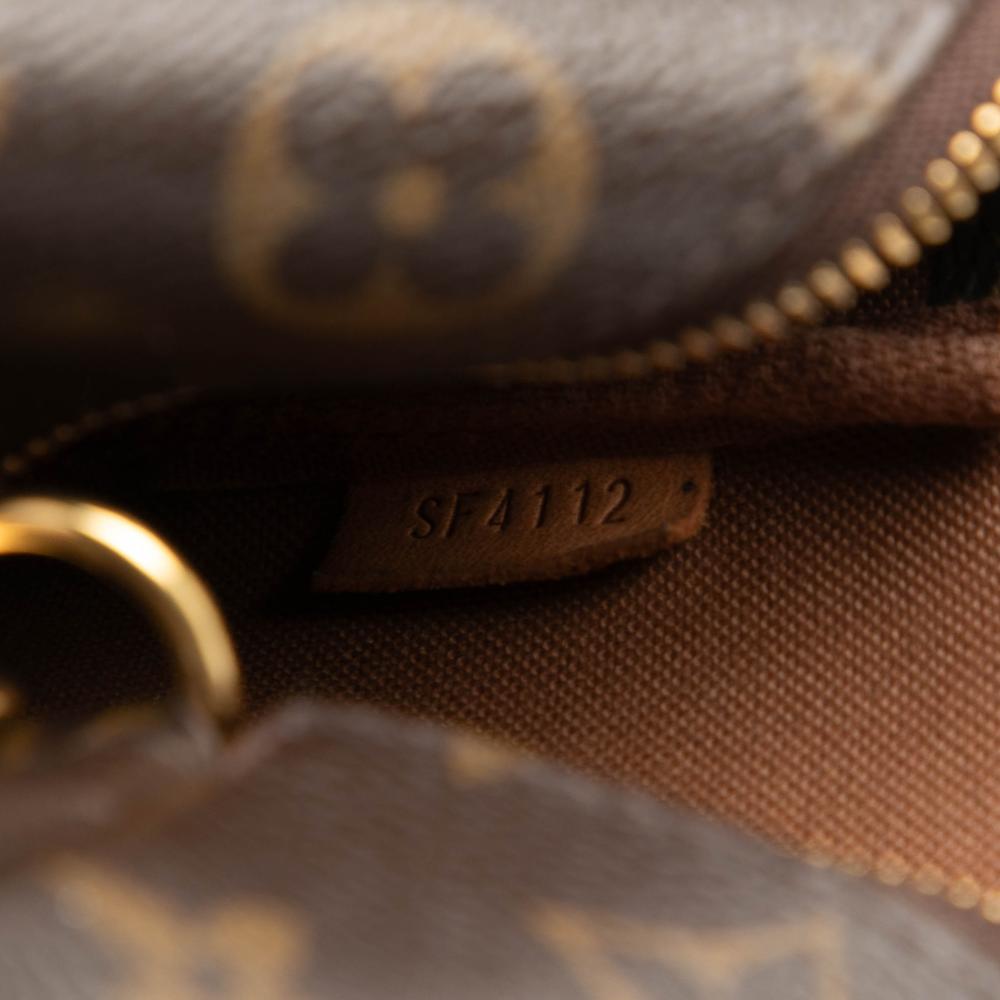 Louis Vuitton B Louis Vuitton Brown Monogram Canvas Fabric Monogram Mini Pochette Accessoires France