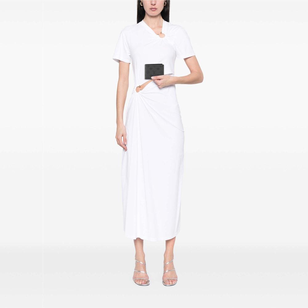 Louis Vuitton A Louis Vuitton Gray Monogram Canvas Fabric Monogram Eclipse Reverse Slender Wallet France