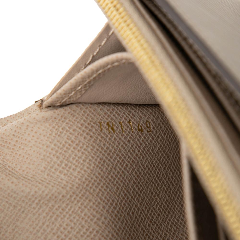 Louis Vuitton AB Louis Vuitton Brown Beige Epi Leather Leather Epi Twist Long Wallet France