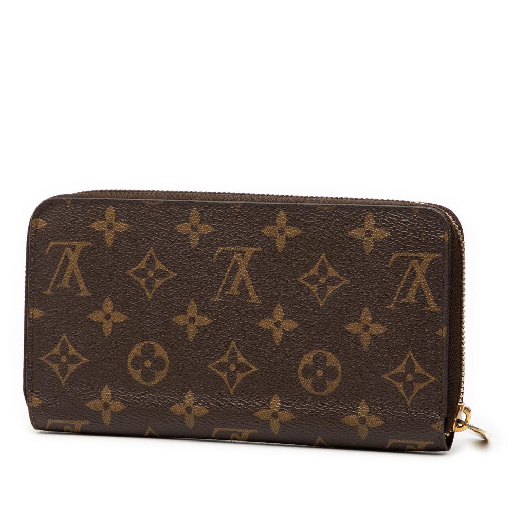 Louis Vuitton B Louis Vuitton Brown Monogram Canvas Fabric Monogram Zippy Long Wallet France