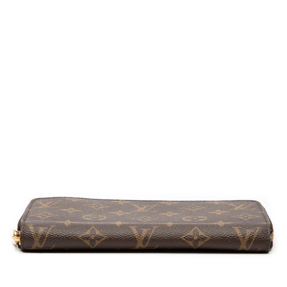 Louis Vuitton B Louis Vuitton Brown Monogram Canvas Fabric Monogram Zippy Long Wallet France