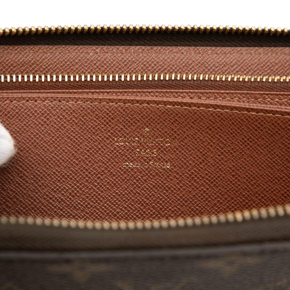 Louis Vuitton B Louis Vuitton Brown Monogram Canvas Fabric Monogram Zippy Long Wallet France