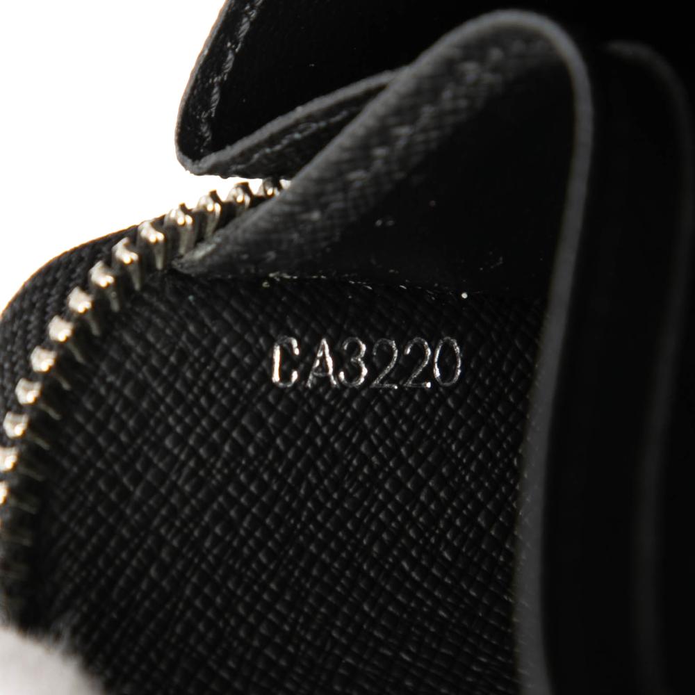 Louis Vuitton B Louis Vuitton Black Damier Canvas Fabric Damier Graphite Dragonne Zippy Long Wallet Spain