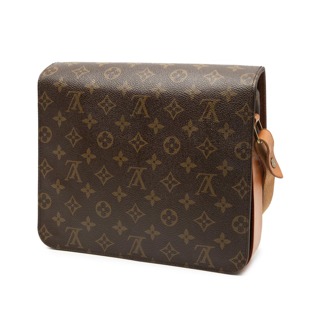 Louis Vuitton B Louis Vuitton Brown Monogram Canvas Fabric Monogram Cartouchiere GM France