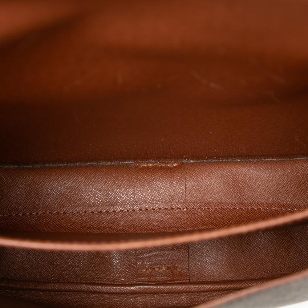 Louis Vuitton B Louis Vuitton Brown Monogram Canvas Fabric Monogram Cartouchiere GM France