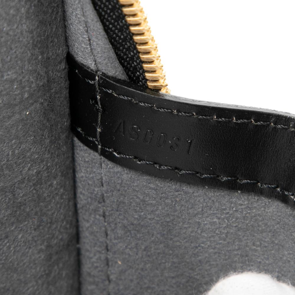Louis Vuitton AB Louis Vuitton Black Epi Leather Leather Epi Lussac France