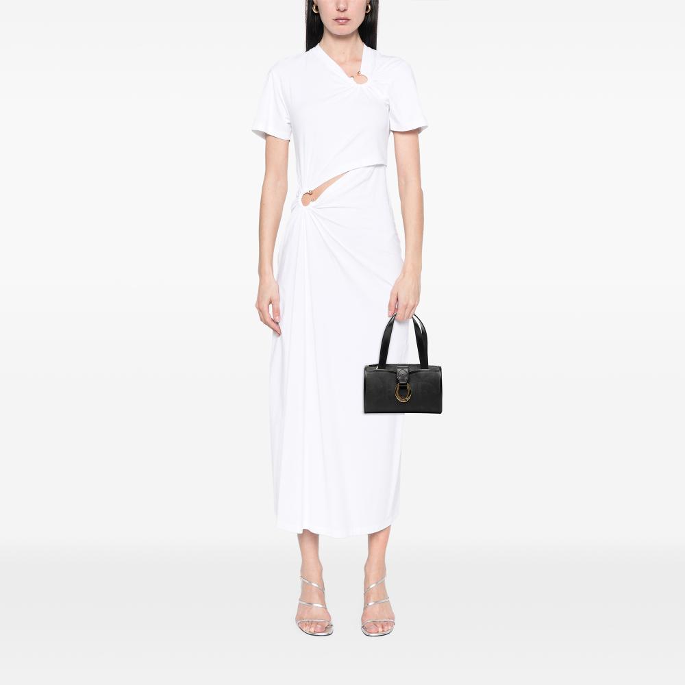 Christian Dior B Dior Black Canvas Fabric Mini Diorissimo Trotter Boston Bag France