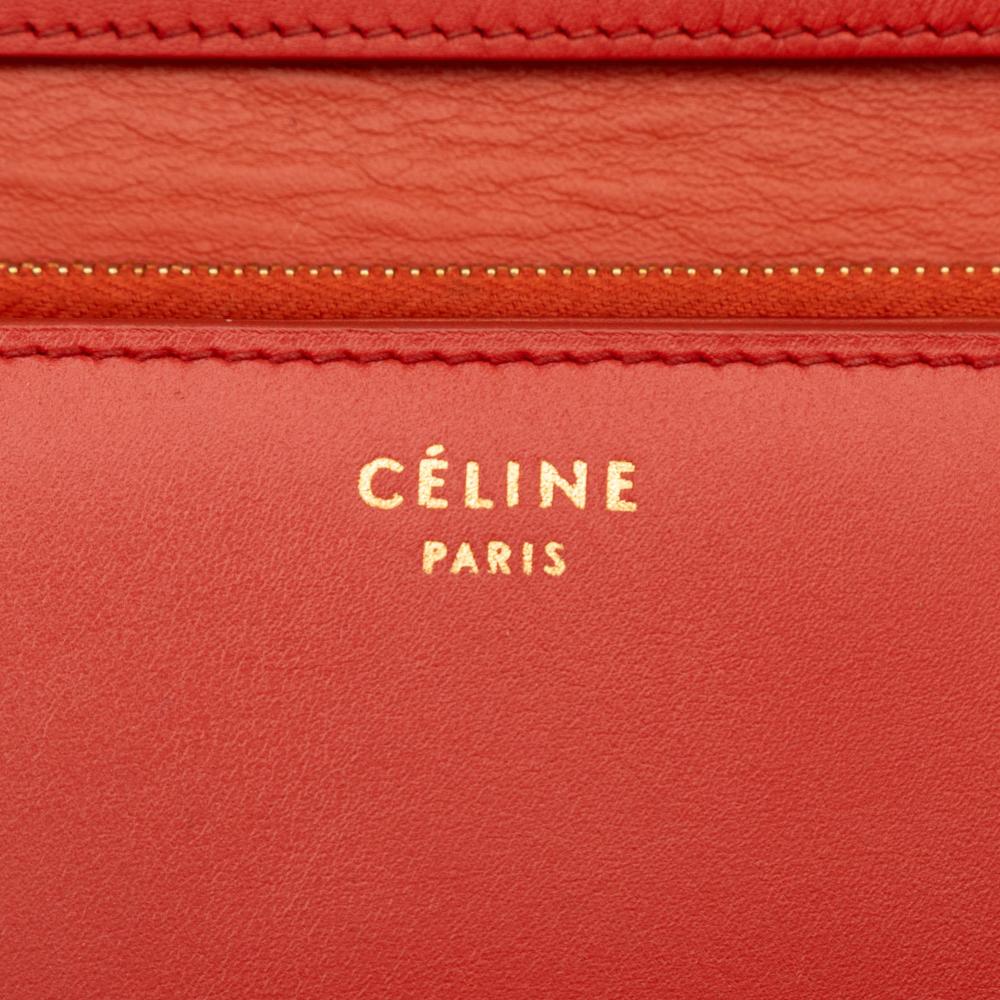 Celine B Celine Red Calf Leather Medium skin Classic Box Italy