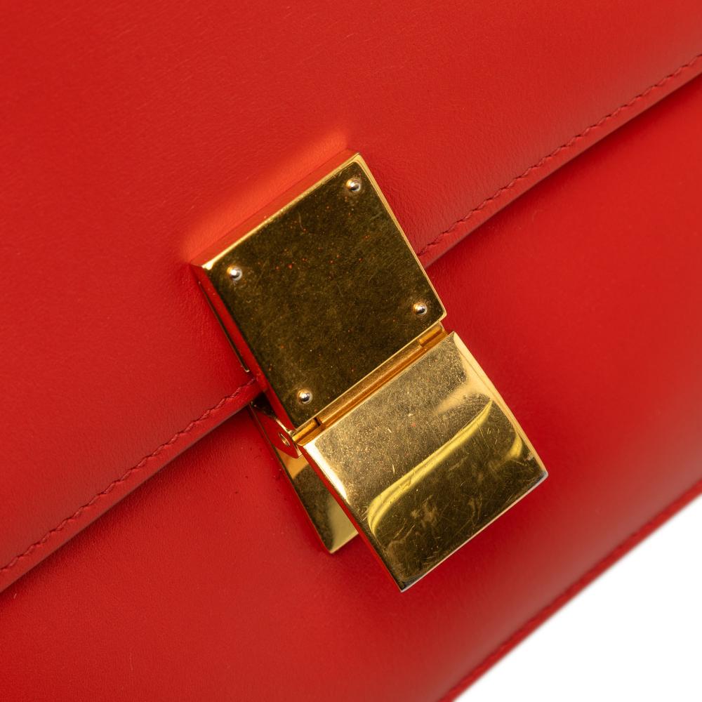 Celine B Celine Red Calf Leather Medium skin Classic Box Italy