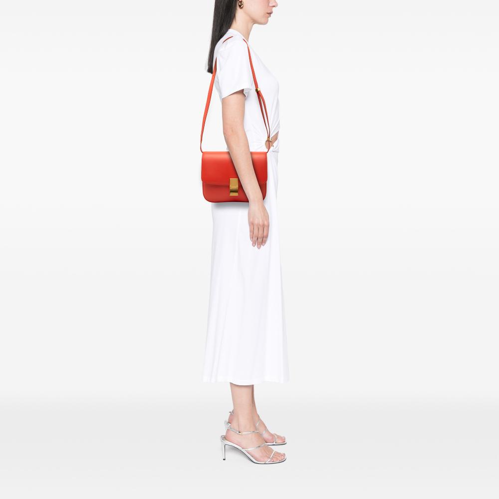 Celine B Celine Red Calf Leather Medium skin Classic Box Italy