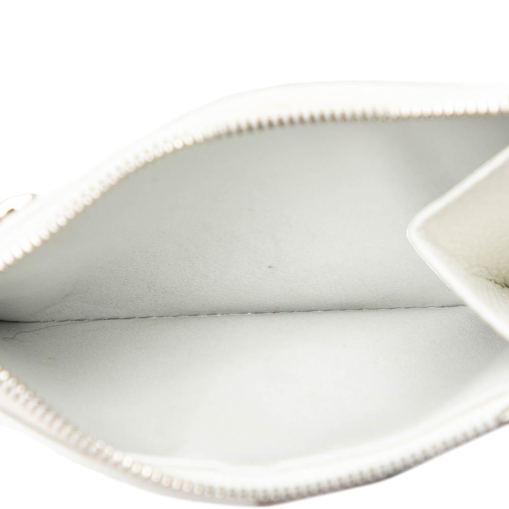 Louis Vuitton AB Louis Vuitton White Pearl Monogram Empreinte Leather Lisa Compact Wallet France