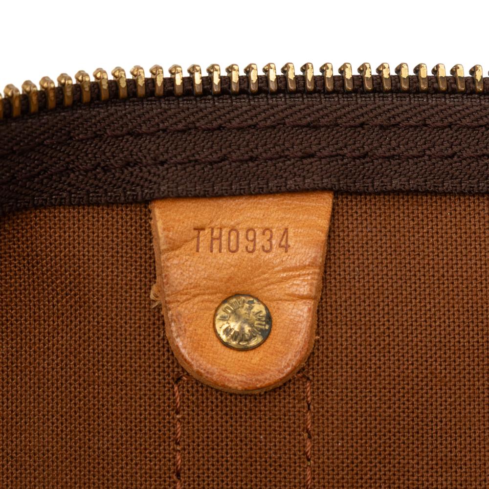 Louis Vuitton B Louis Vuitton Brown Monogram Canvas Fabric Monogram Keepall Bandouliere 55 France
