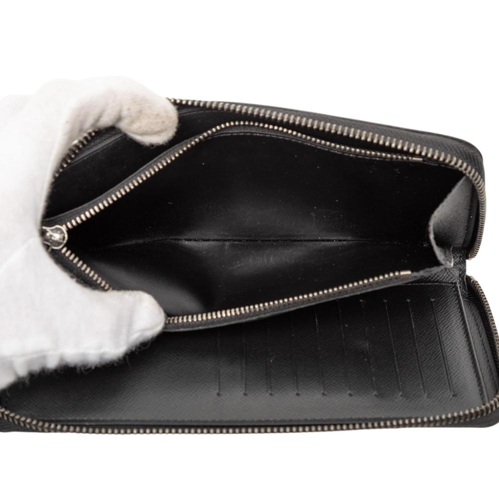 Louis Vuitton AB Louis Vuitton Black Monogram Canvas Fabric Monogram Eclipse Vertical Zippy Wallet Spain