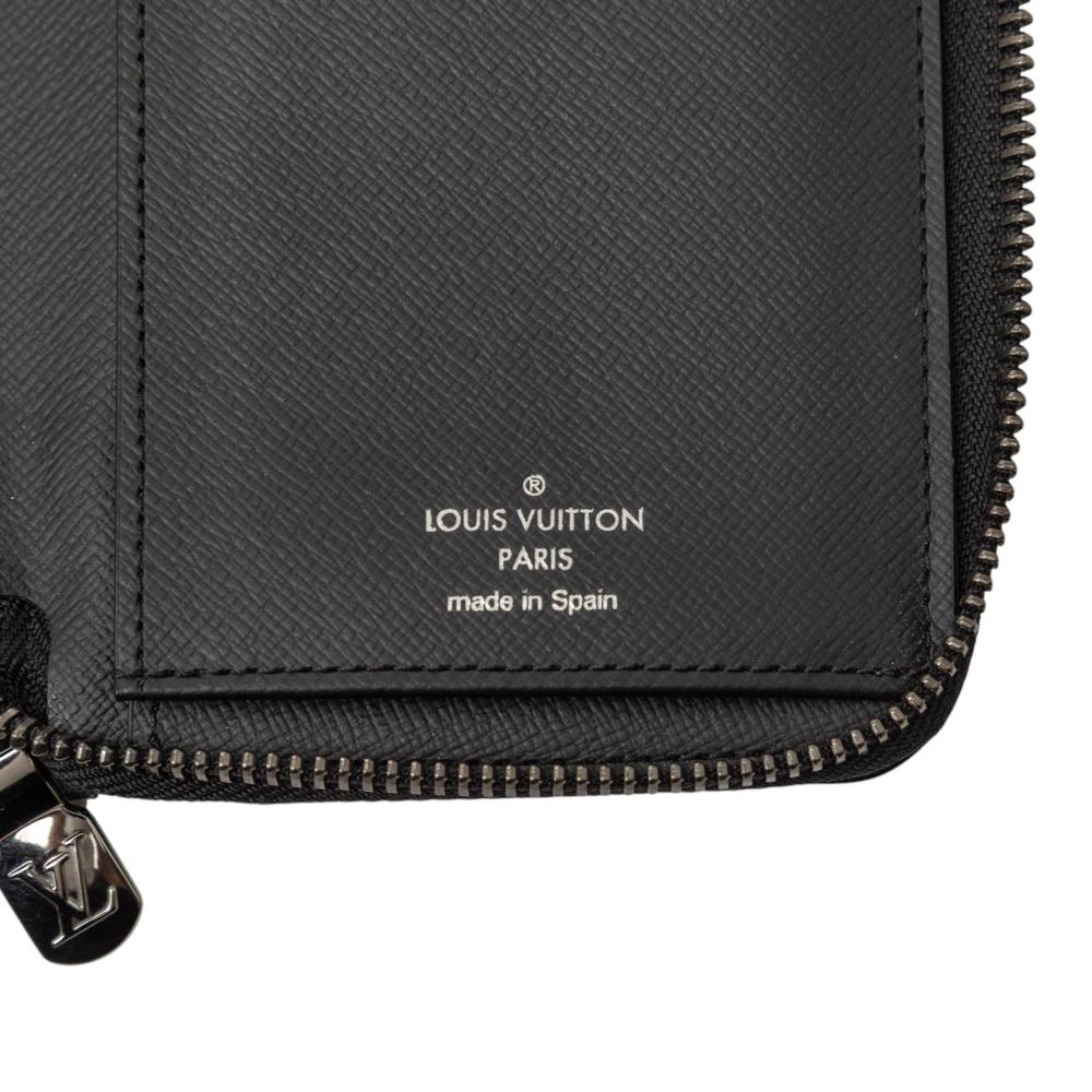 Louis Vuitton AB Louis Vuitton Black Monogram Canvas Fabric Monogram Eclipse Vertical Zippy Wallet Spain