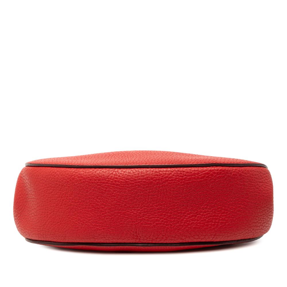 Chloé B Chloé Red Calf Leather Small Drew Crossbody Italy