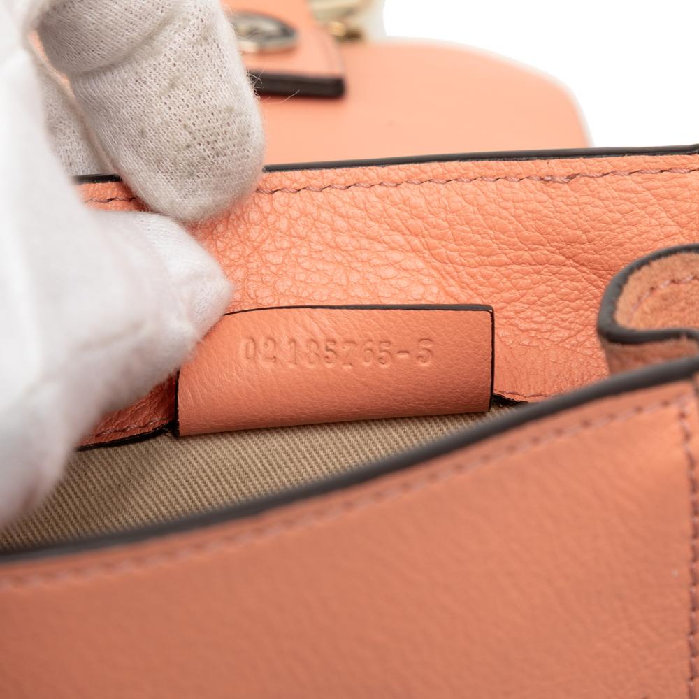 Chloé B Chloé Pink Salmon Calf Leather Mini skin and Suede Faye Backpack Italy