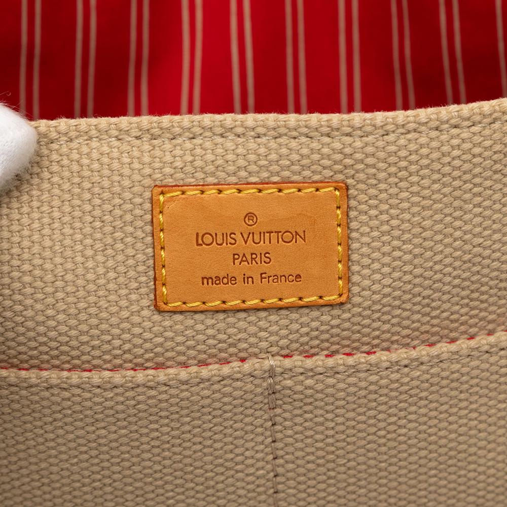 Louis Vuitton B Louis Vuitton Brown Beige Canvas Fabric Antigua Besace PM France