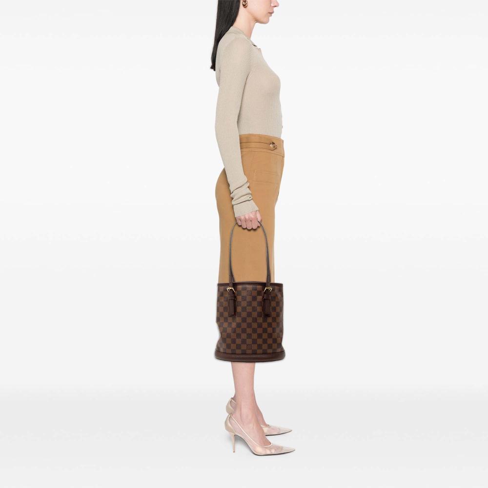 Louis Vuitton AB Louis Vuitton Brown Damier Canvas Fabric Damier Ebene Marais France