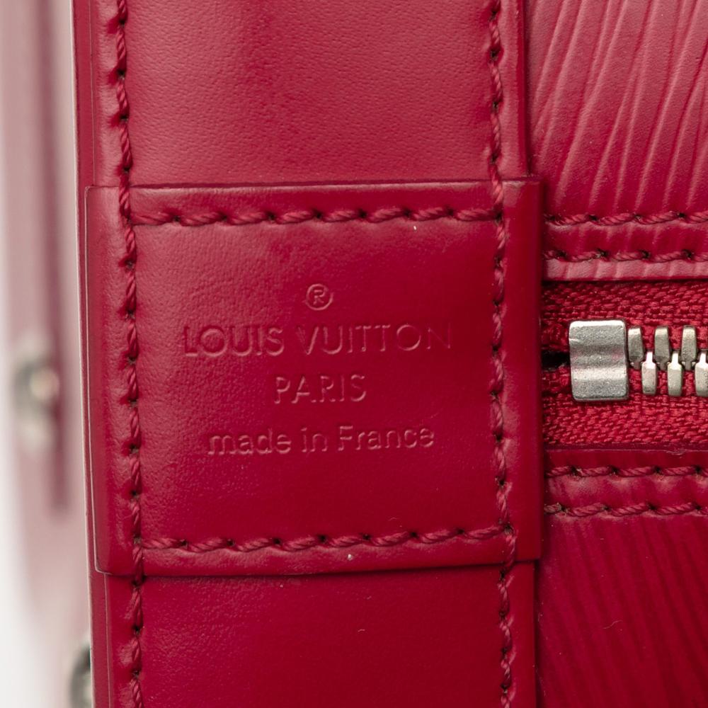 Louis Vuitton B Louis Vuitton Red Epi Leather Leather Epi Alma MM France