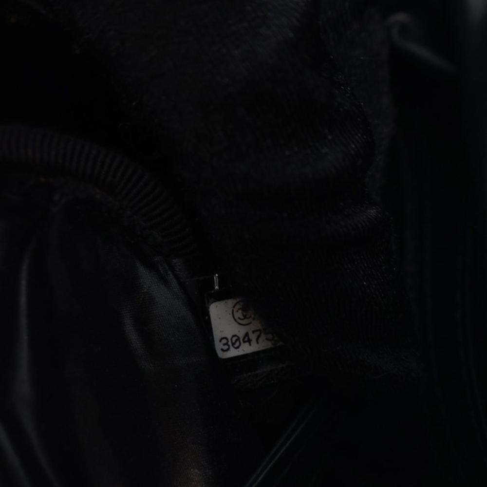 Chanel AB Chanel Black Nylon Fabric and Tweed Coco Neige Backpack Italy