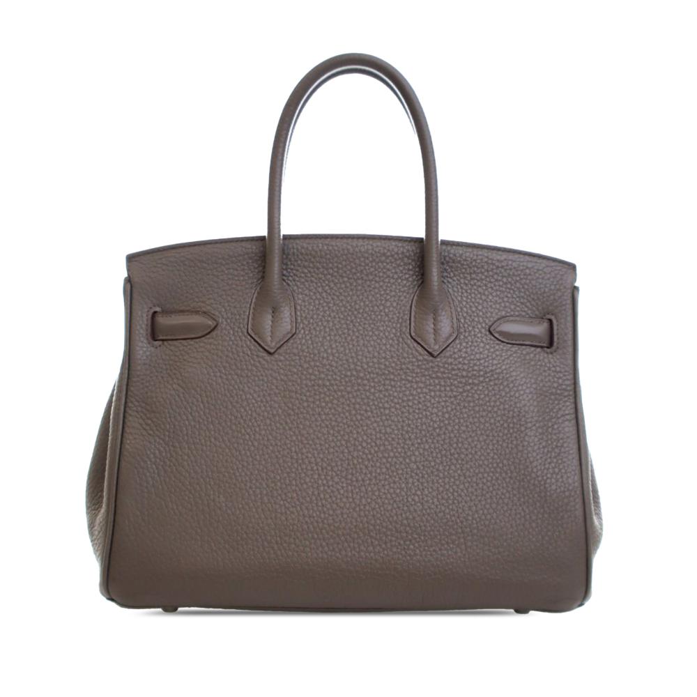 Hermès B Hermès Gray Calf Leather Togo Birkin Retourne 30 France
