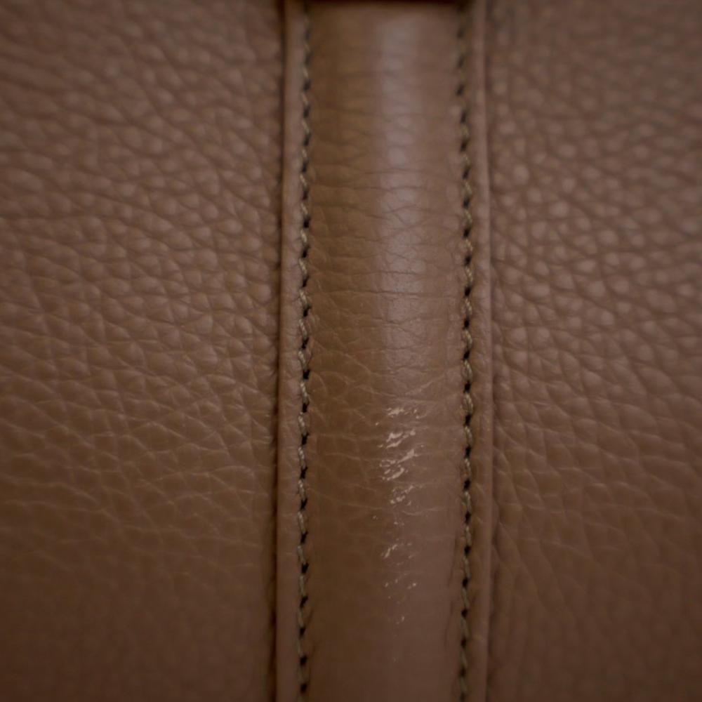 Celine B Celine Brown Calf Leather Medium Classique 16 Top Handle Bag Italy