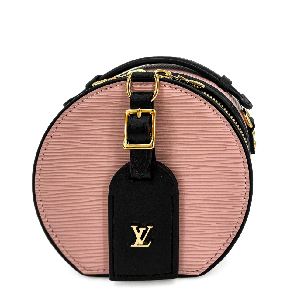 Louis Vuitton Boite Chapeau Epi Leather 2-Ways Crossbody Pink & Black