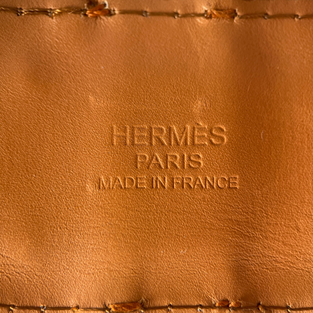 Hermès Collier de Chien 50 Leather Wide Belt 65 Black