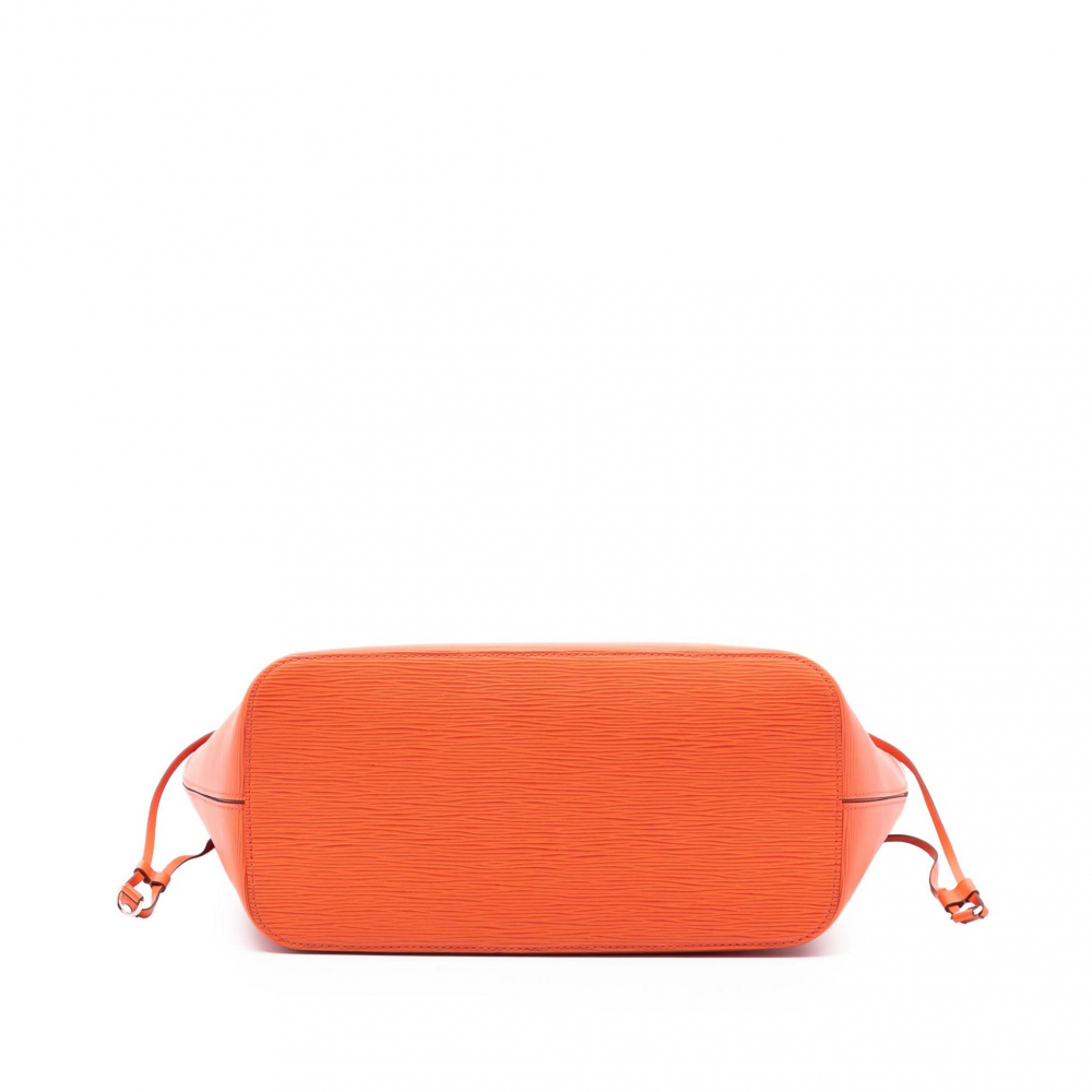 Louis Vuitton Neverfull Epi Leather Shopper Shoulder Bag Orange