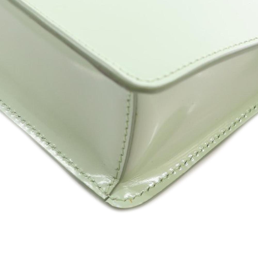 Prada AB Prada Green Light Green Calf Leather Brushed Shoulder Bag Italy