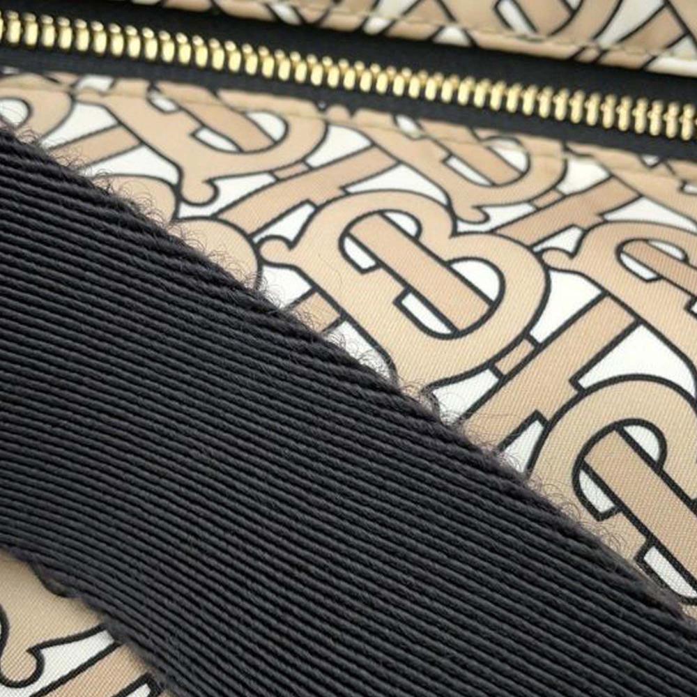 Burberry B Burberry Brown Beige Nylon Fabric TB Monogram Sonny Belt Bag United Kingdom