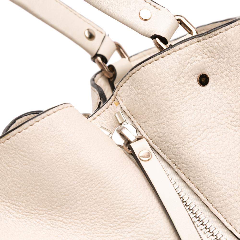 Burberry B Burberry Brown Light Beige Calf Leather Medium and House Check Canvas Maidstone Satchel China