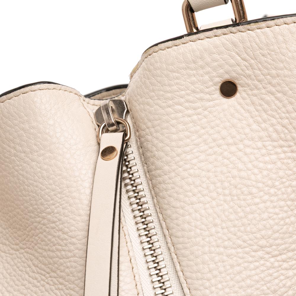 Burberry B Burberry Brown Light Beige Calf Leather Medium and House Check Canvas Maidstone Satchel China