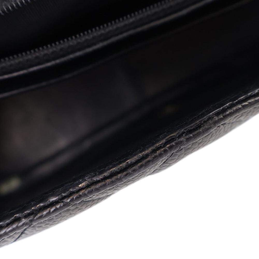 Chanel B Chanel Black Caviar Leather Leather Jumbo Classic Caviar Single Flap Italy