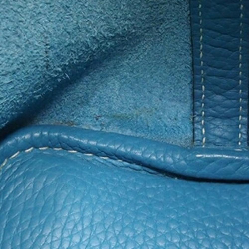 Hermès B Hermès Blue Calf Leather Clemence Picotin 18 France