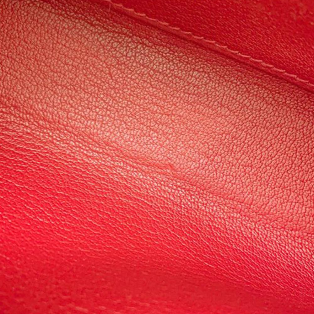 Hermès AB Hermès Red Calf Leather Evergrain Clic H 21 France