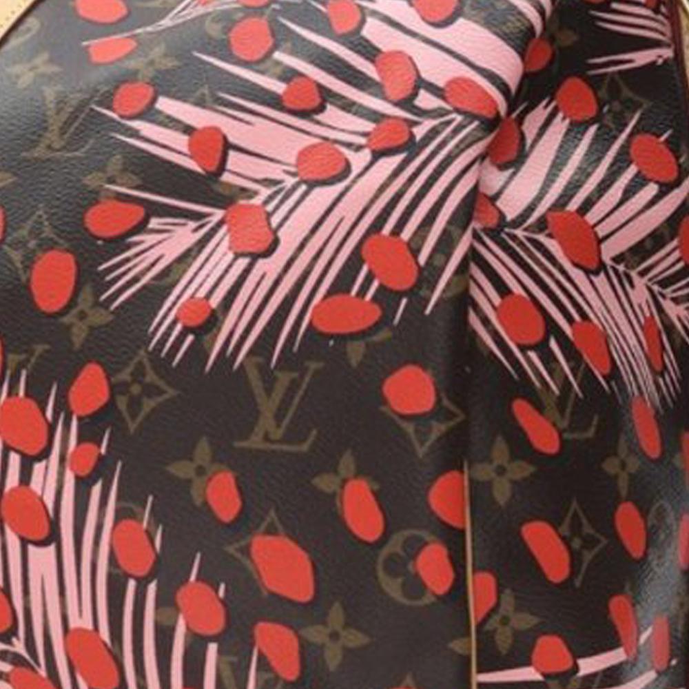 Louis Vuitton AB Louis Vuitton Brown Monogram Canvas Fabric Monogram Jungle Dots Keepall Bandouliere 50 France