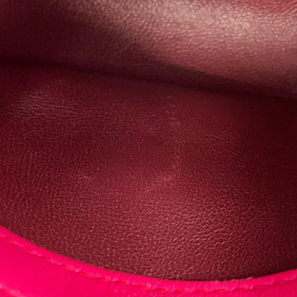 Bvlgari B Bvlgari Pink Dark Pink Calf Leather Micro Serpenti Cabochon Satchel Italy