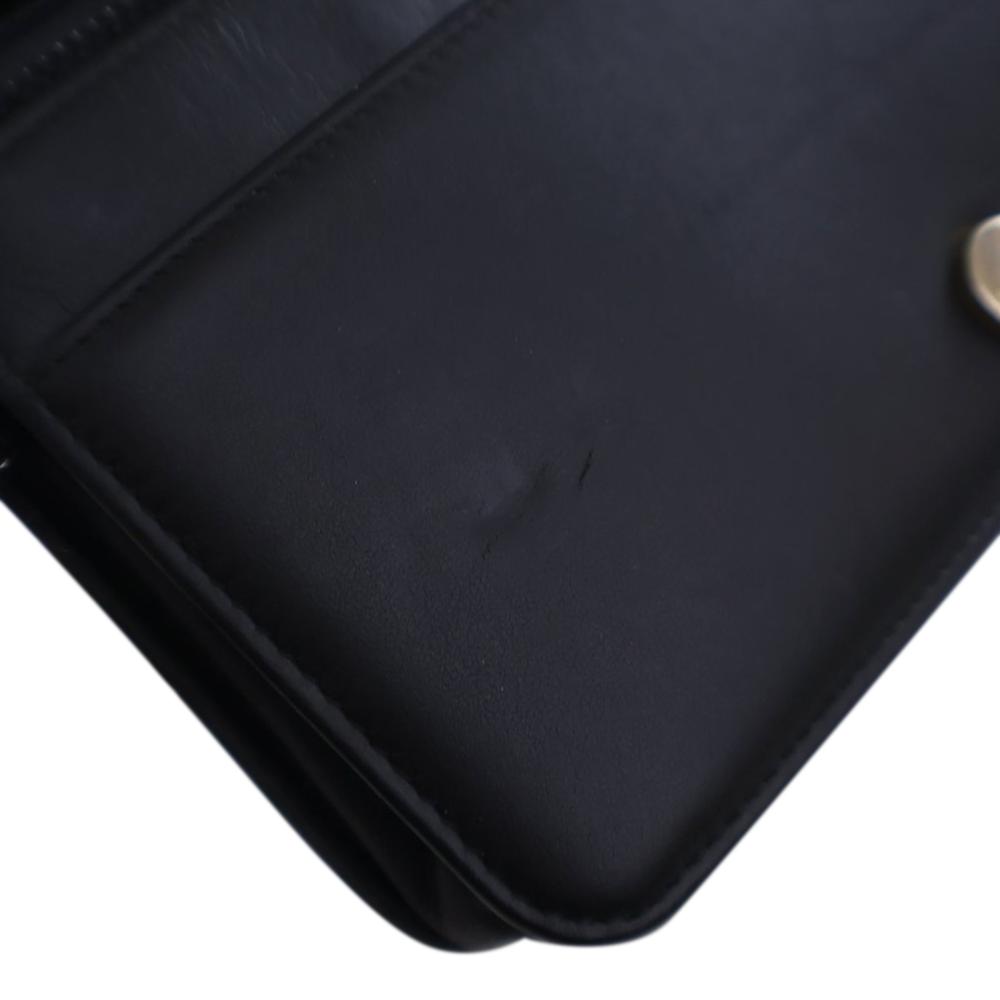 Chanel B Chanel Black Caviar Leather Leather Quilted Caviar Boy Wallet on Chain Italy