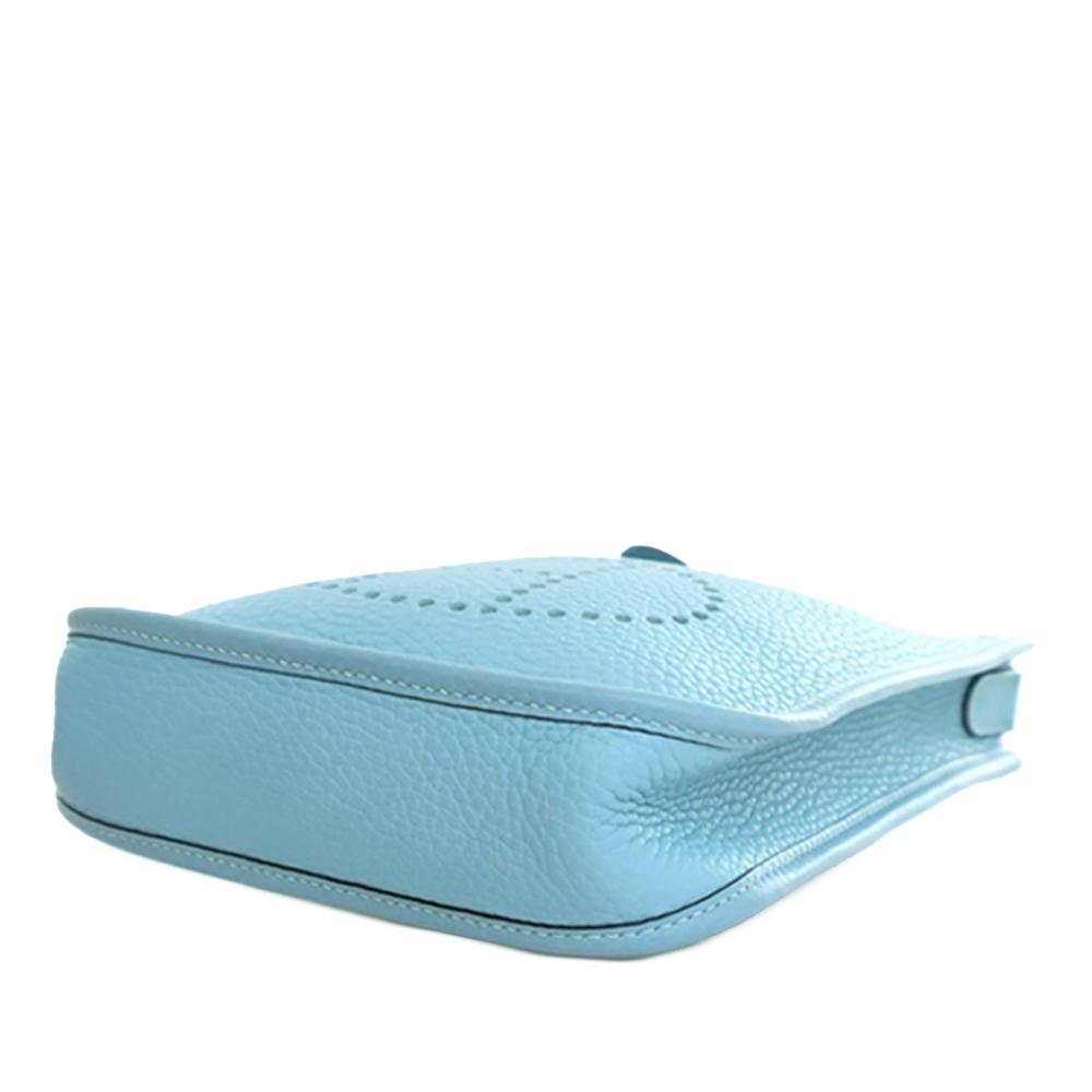 Hermès AB Hermès Blue Light Blue Calf Leather Clemence Evelyne TPM 16 France