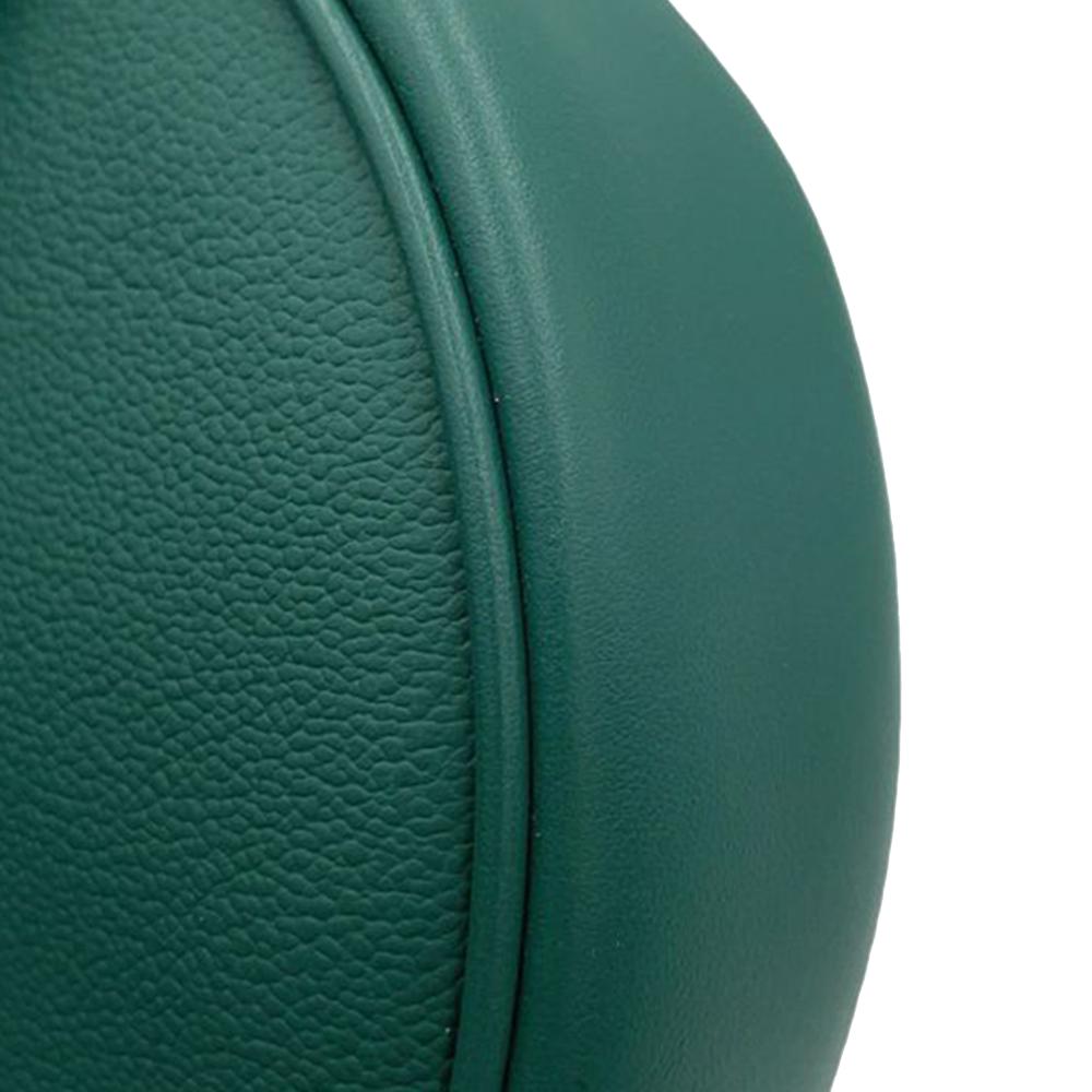 Bvlgari AB Bvlgari Green Calf Leather Small Serpenti Ellipse Satchel Italy