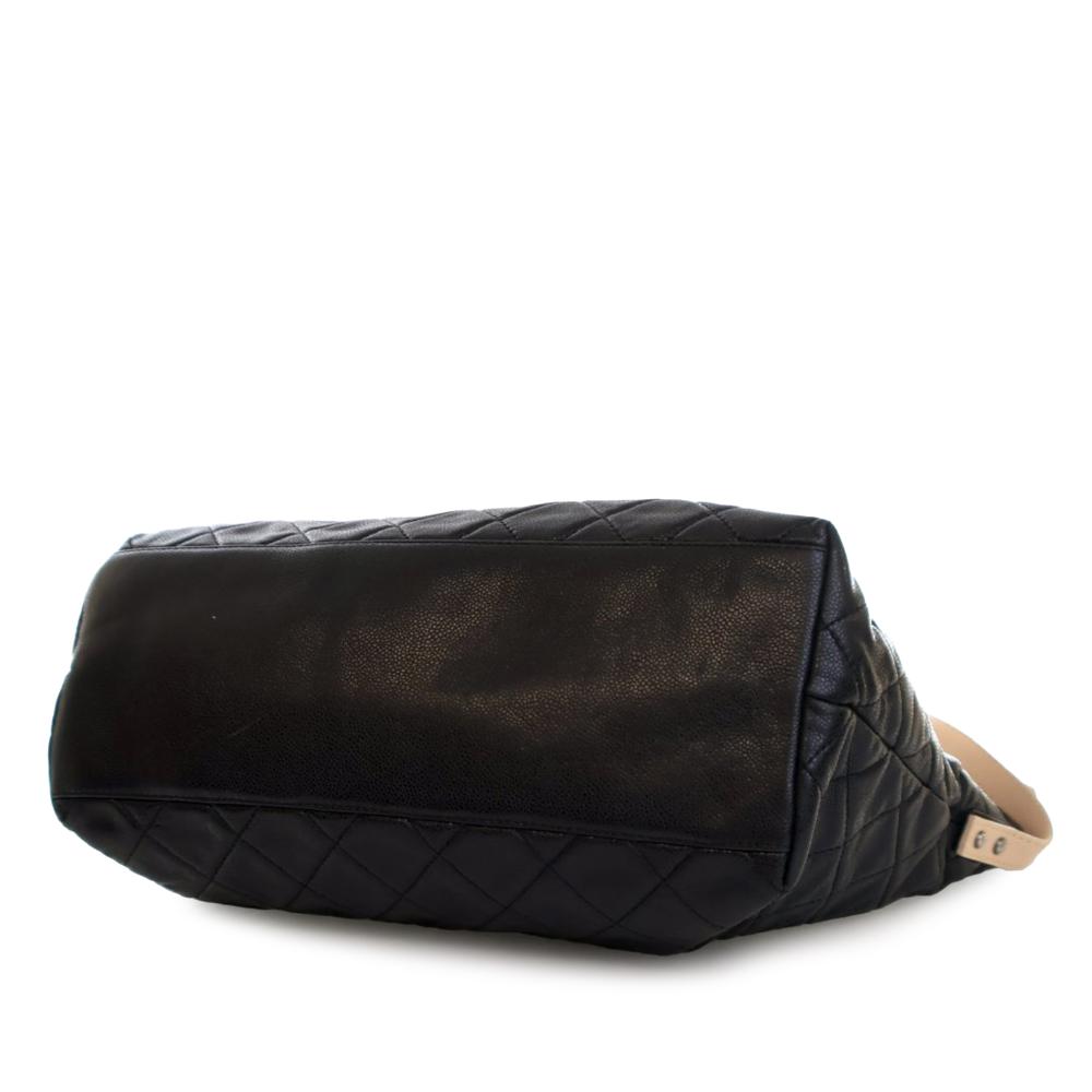 Chanel B Chanel Black Caviar Leather Leather Reissue Quilted Caviar Messenger Flap France