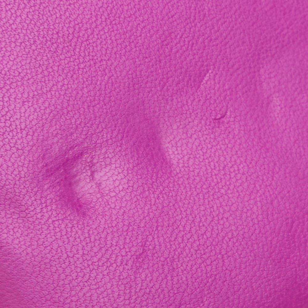 Chanel B Chanel Purple Magenta Lambskin Leather Leather Lambskin Coco Boy Wallet On Chain Italy