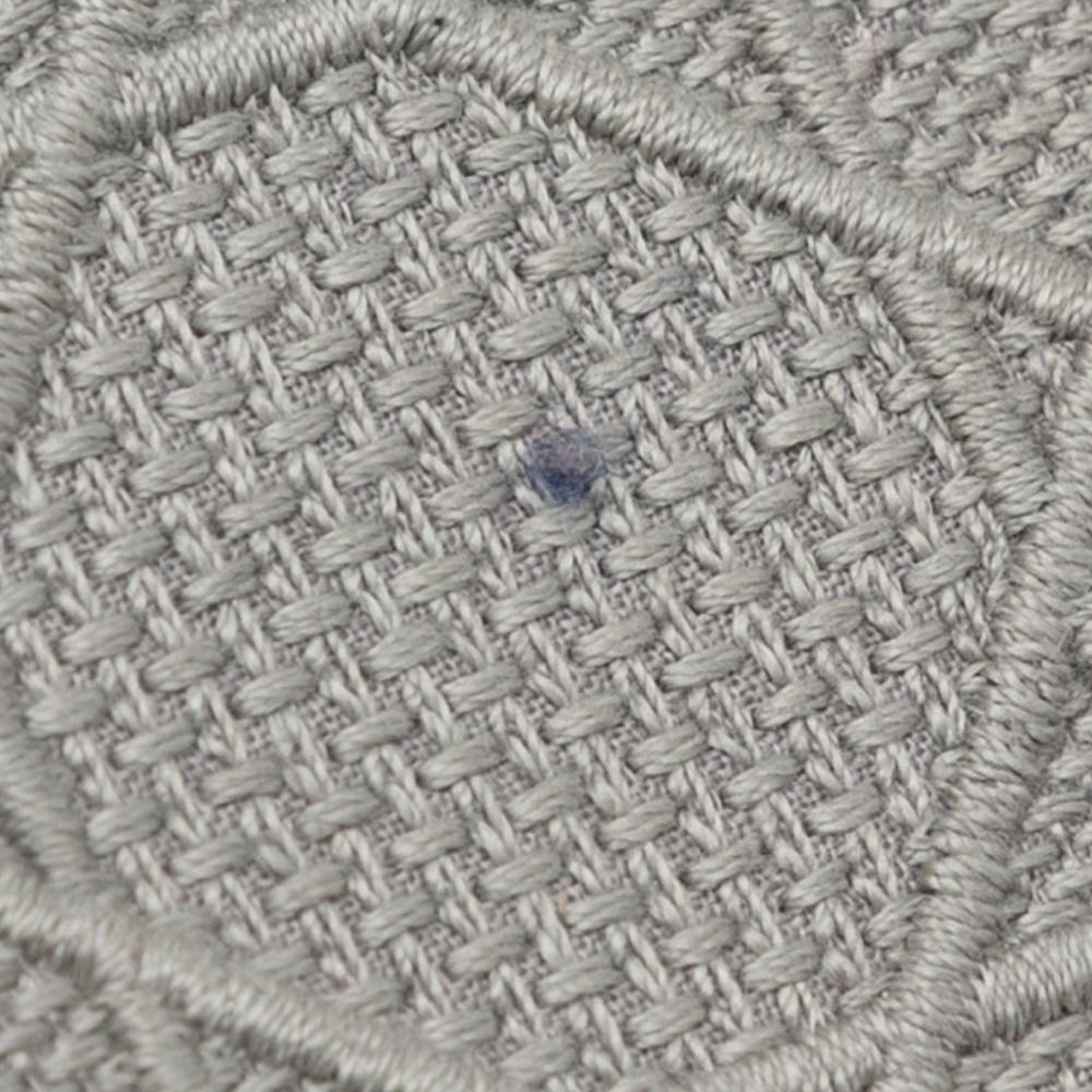 Christian Dior B Dior Gray Light Gray Canvas Fabric Medium Cannage Lady D Lite Italy