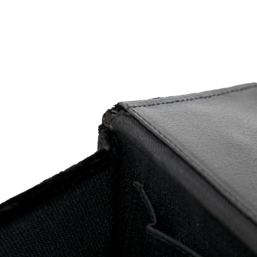 Fendi B Fendi Black Velvet Fabric Push Lock Box Satchel Italy